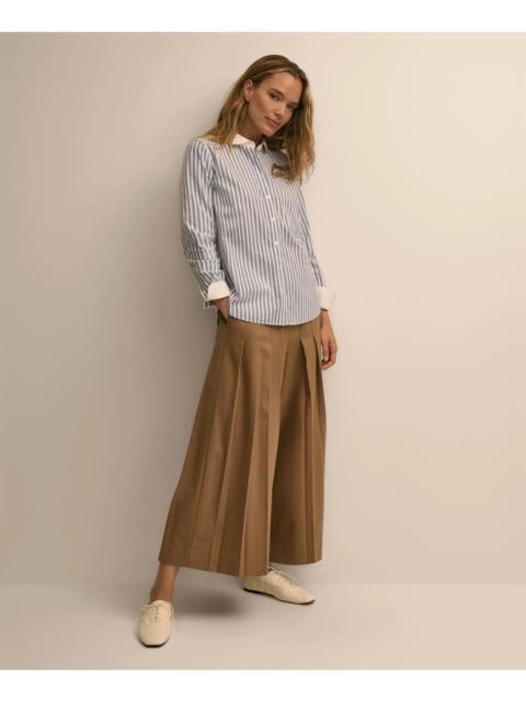 Brooks Brothers Wool-Blend Pleated Culottes