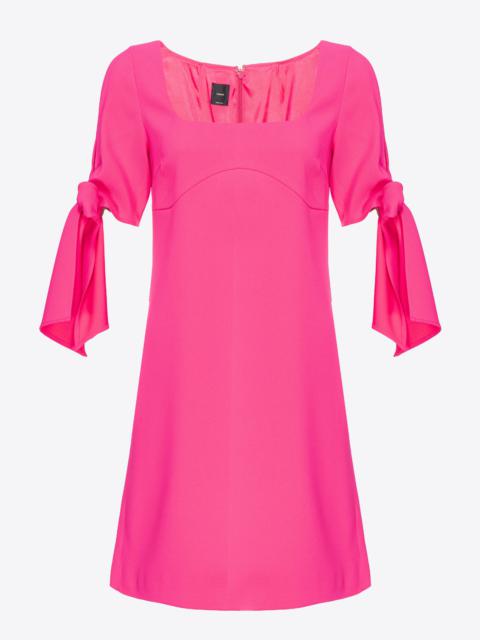 PINKO MINI DRESS WITH BOW ON THE SLEEVES