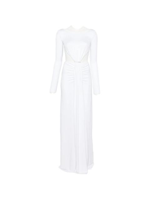 ELISABETTA FRANCHI Elisabetta Franchi Cut-out Ruched Maxi Dress