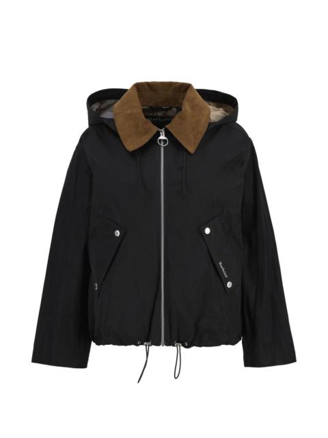 Barbour corduroy collar hooded jacket