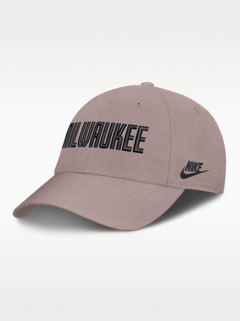 Nike Milwaukee Brewers Cooperstown Club Men's Nike MLB Adjustable Hat
