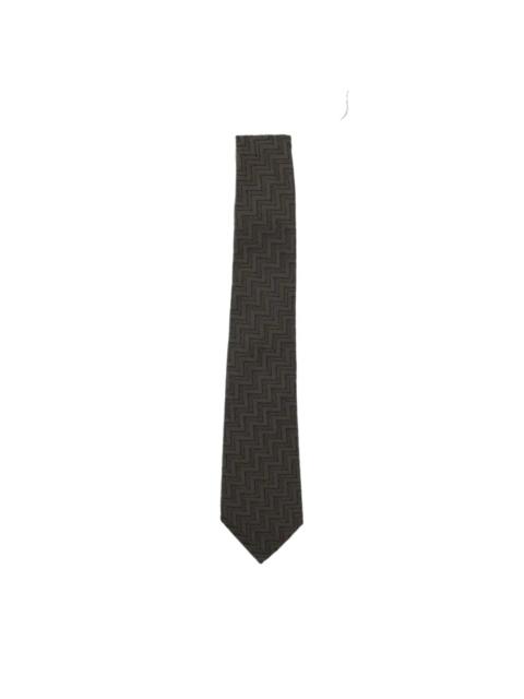 GIORGIO ARMANI CHEVRON-PATTERN TIE