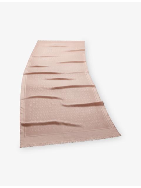 BVLGARI Lettere Maxi Light Silk Stole Scarf