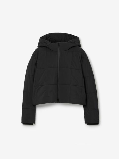 Burberry Cropped Nylon Quilted Jacket