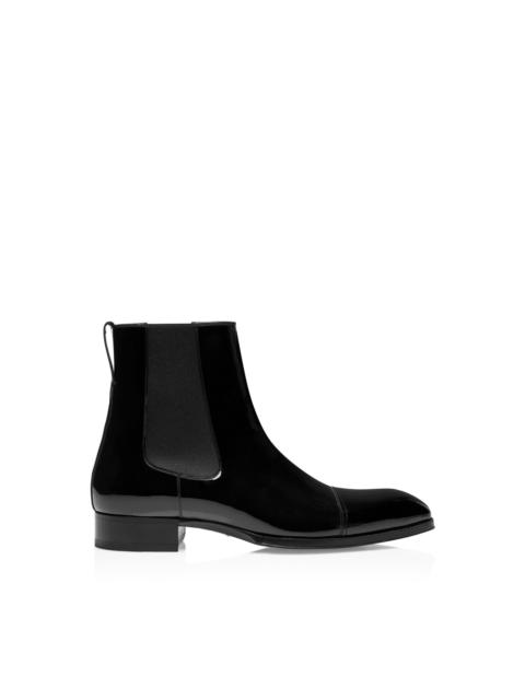 TOM FORD PATENT ELKAN CHELSEA BOOT
