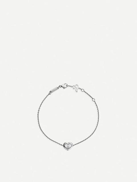Chopard Happy Diamonds Icons 18ct white-gold and diamond bracelet