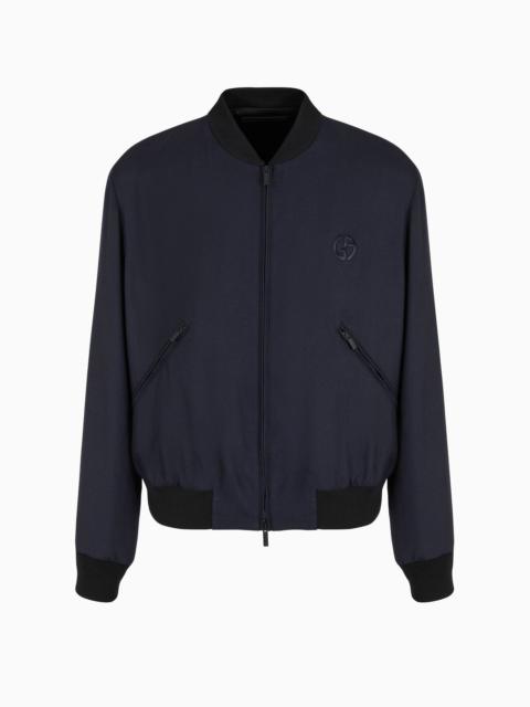 ASV cashmere and silk canvas blouson