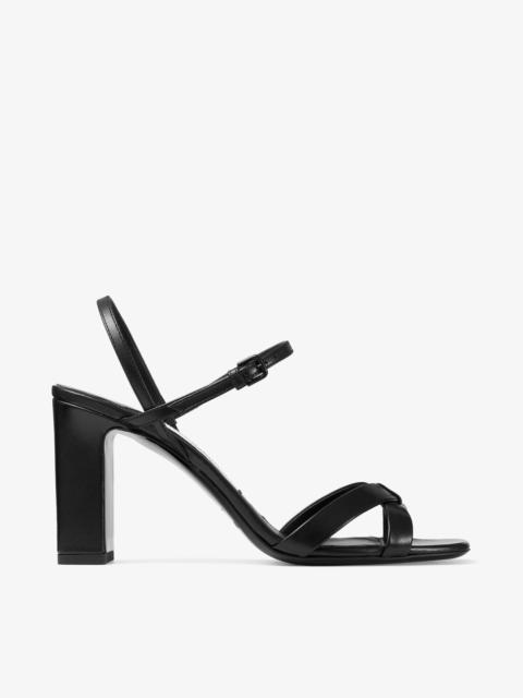 JIMMY CHOO Elsy Block Heel 85
Black Nappa Leather Sandals
