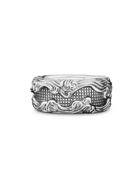 DAVID YURMAN Men's Waves Band Ring in Sterling Silver, 10mm - Sterling Silver