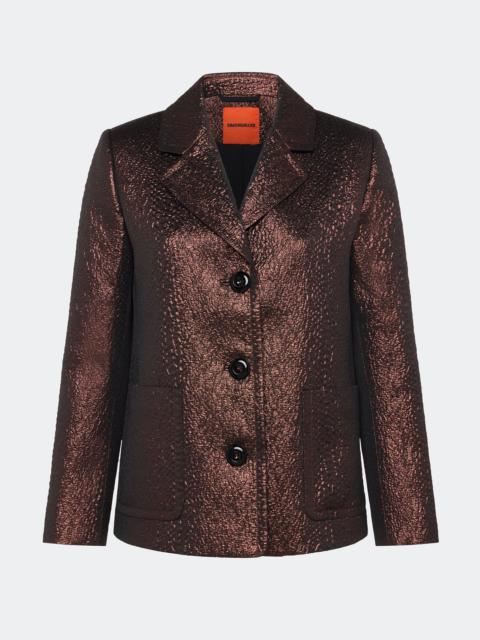 SIMONMILLER Hutton Metallic Jacket In Bronze