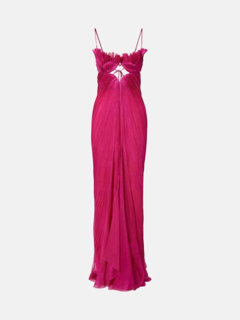 MARIA LUCIA HOHAN Lupita draped silk gown