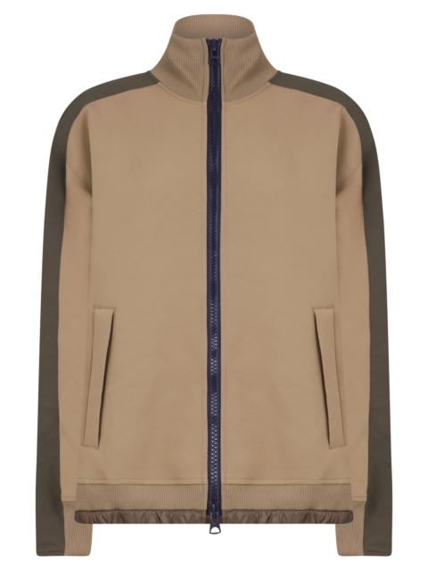 sacai TECHNICAL JERSEY BLOUSON | BEIGE