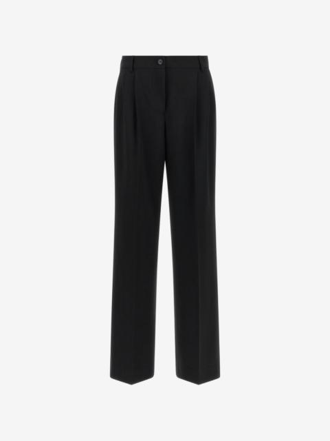 Dolce & Gabbana double-pleat flared trousers