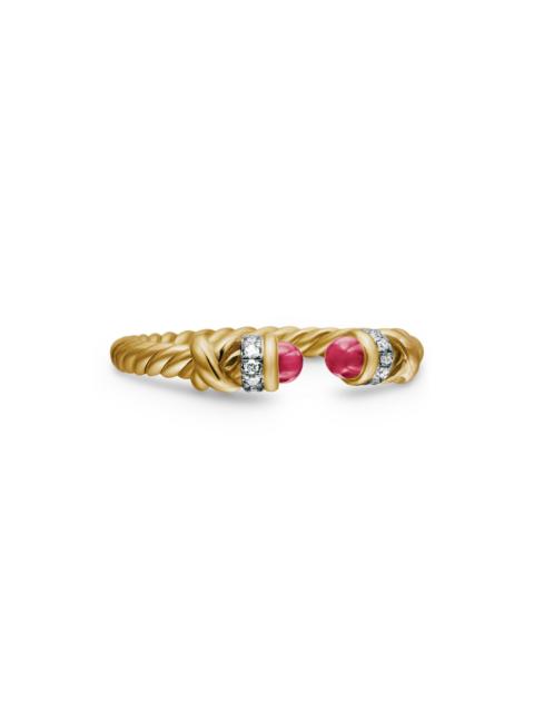 DAVID YURMAN Women's Petite Helena Ring in 18K Yellow Gold - Ruby