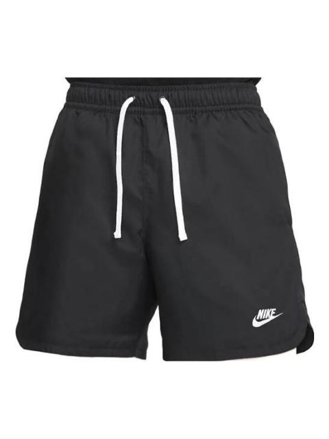 Nike Men's Nike Sportswear Solid Color Minimalistic Lacing Sports Shorts Black DM6830-010