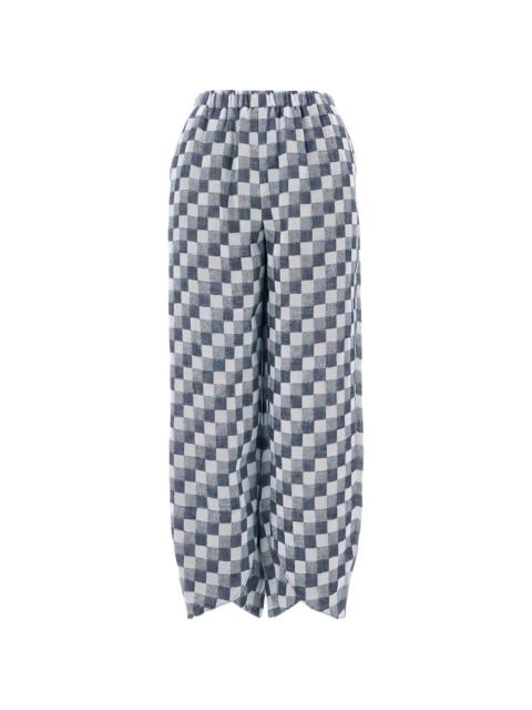 EMPORIO ARMANI jacquard trousers