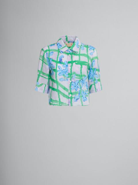 Marni PRINTED CROPPED RAMIÉ SHIRT