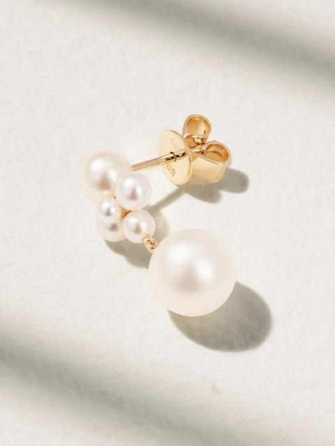SOPHIE BILLE BRAHE Thyra 14-karat recycled gold pearl single earring Gold