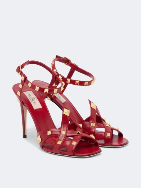 Valentino Studdy leather slingback sandals