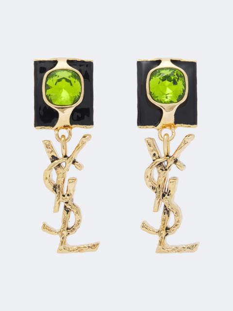 SAINT LAURENT Cassandre clip-on earrings