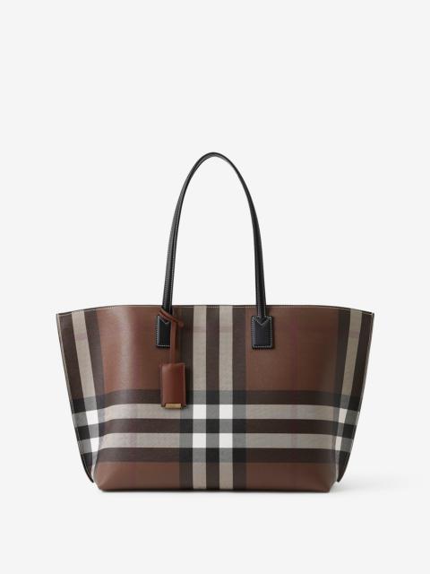 Burberry Check and Leather Medium Tote