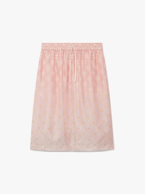 CASABLANCA Monogram Degrade Silk Skirt