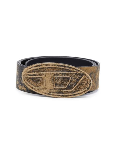 Diesel 1DR logo-buckle leather belt