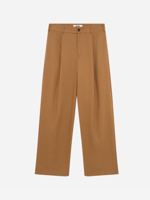 MSGM Gabardine pants with pleats