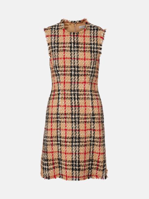 Burberry Check bouclé minidress