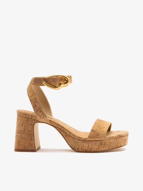 Larroudé Dolly Verona Low Platform Sandal Cork