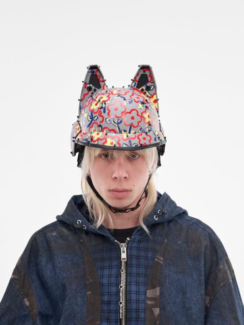 KIDILL Flower Print Animal Ears Hat
