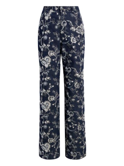 Cinq à Sept Nolita embroidered trousers
