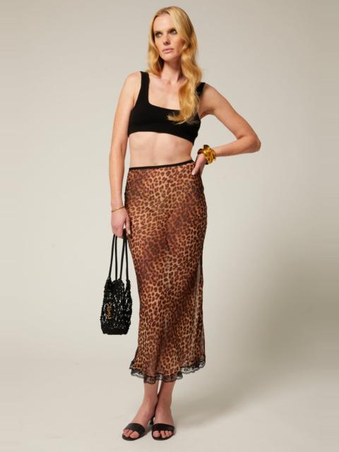 SPRWMN AMELIE SILK MIDI SKIRT