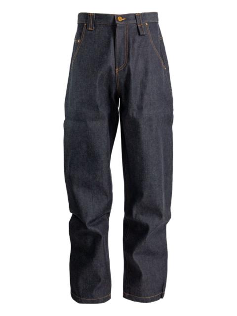 WILLY CHAVARRIA topstitched jeans