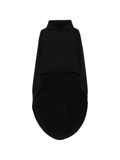 BALENCIAGA Balenciaga Asymmetric Embroidered-logo Hoodie