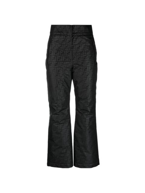 FF logo-print straight-leg ski trousers