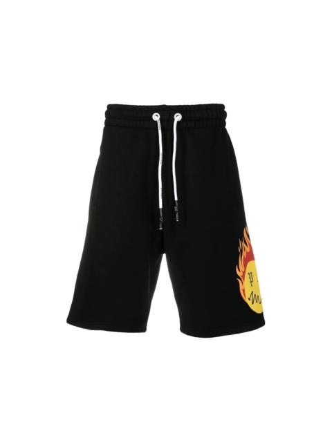 Palm Angels Palm Angels Burning Head Track Shorts Black