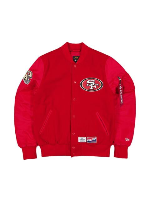 ALPHA INDUSTRIES SAN FRANSISCO 49ERS X ALPHA X NEW ERA MA-1 BOMBER JACKET