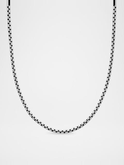 DAVID YURMAN Men's Box Chain Necklace in Silver, 2.7mm, 20"L