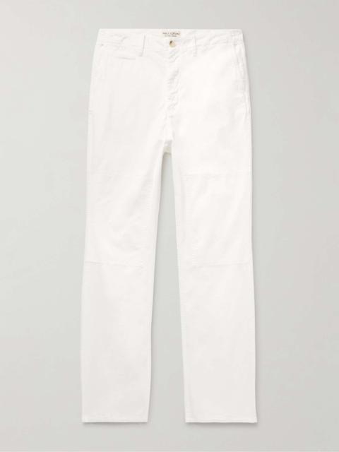 Dean Straight-Leg Panelled Cotton-Blend Twill Trousers