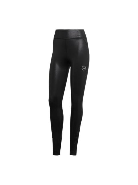 adidas (WMNS) adidas by Stella McCartney Shiny Training Leggings 'Black' HI1937
