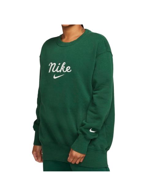 Nike (WMNS) Nike Sportswear Oversized Crewneck Sweatshirt 'College Green' DZ4626-341