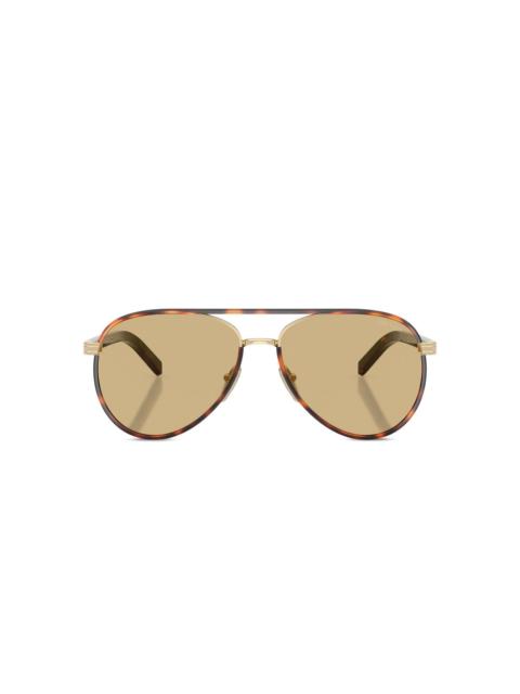 Prada pilot-frame tortoiseshell sunglasses