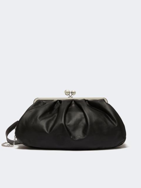 WEEKEND Max Mara PROVINO Large sheepskin Pasticcino Bag - BLACK