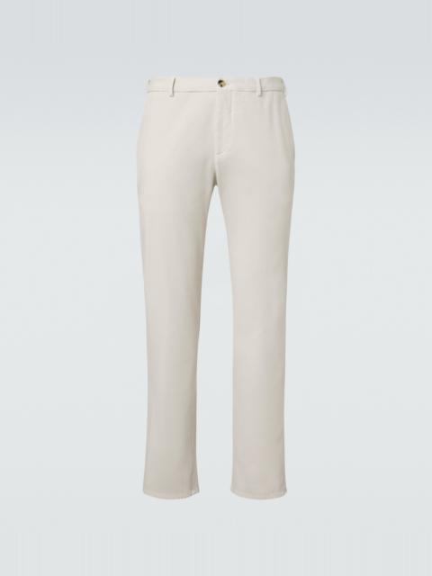 AGNONA Cotton-blend straight chinos