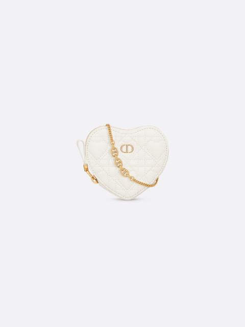 Dior Caro Heart Pouch with Chain