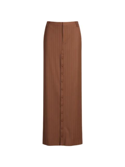 Jean Paul Gaultier striped maxi skirt