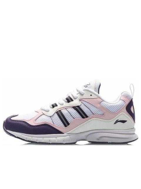 (WMNS) Li-Ning Lightweight Running Shoes 'White Pink Purple' ARBP064-3