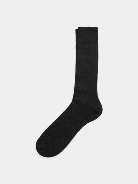 Polo Ralph Lauren Ribbed Merino Wool-Blend Dress Socks