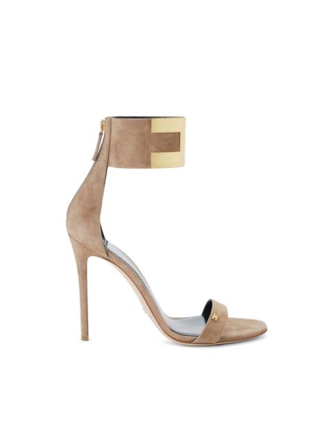 ELISABETTA FRANCHI ankle-strap jewel logo sandals